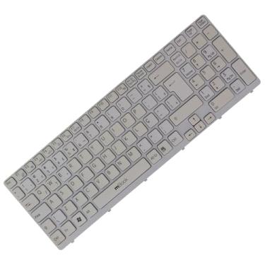 Imagem de Teclado P/Sony Vaio Sve151j13l Sve151j11l Branco C/Frame