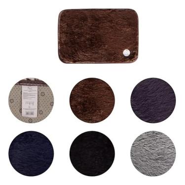 Imagem de Tapete Felpudo Multiuso Antiderrapante Macio Decoração Sala Quarto Banheiro Luxo Conforto Grande