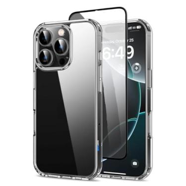 Imagem de Capa Capinha Clear Case Transparente Resistente a Risco e Anti Impacto [Anti-amarelamento] + Película 3d Privacidade Anti Spy Para iPhone (iPhone 16 Pro Max)