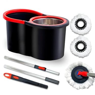 Imagem de Mop Balde esfregão Giratório 180°: Limpeza Completa e Sem Esforço para Sua Casa 13L