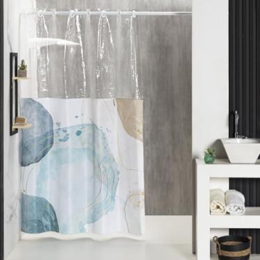 Imagem de Cortina de PVC para Box Banheiro - Kit Completo c/Ilhos e (MALTA)