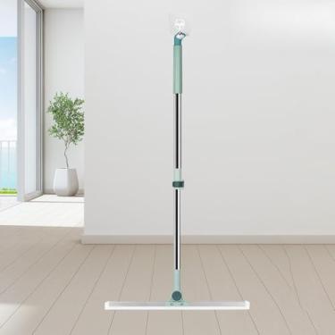 Imagem de Vassoura Rodo Mágico Silicone Grande 50cm Para Limpeza de Multiuso Piso Vidros Com Gancho Secos e Molhados Uso Duplo(KIT1)