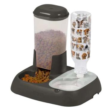 Imagem de Bebedouro e Comedouro Automático Ração Água para Pet Cachorro Gato - P