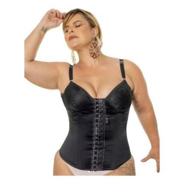 Imagem de Cinta Modeladora Redutora De Medidas Com Bojo 26 Barbatanas Sheila Cin