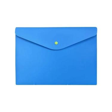 Imagem de Envelope Plástico Com Botão A4 Azul - Dello