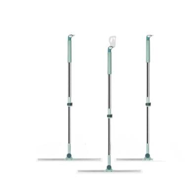 Imagem de Rodo de Silicone Para Limpeza Banheiro Vassoura Mágica Rodo Tira Pelo Limpa Vidro Seca Bem Silicone Vassoura Piso Vidros(KIT3 Verde)