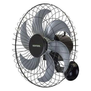 Imagem de Ventilador Osc Parede Steel 50cm 6 Pás- Bivolt - Preto-prata