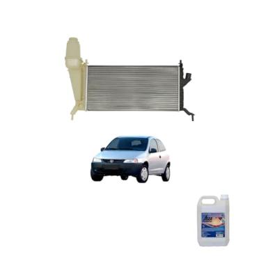 Imagem de Kit Radiador GM Celta 1.0 1.4 2002 a 2006 Com Água Desmineralizada 5 Litros