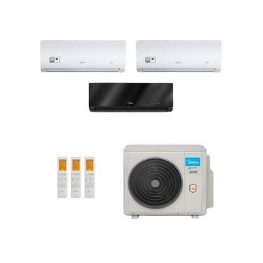 Imagem de Ar-Condicionado Multi Split Inverter Midea 42.000 (2x Evap HW 12.000 + 1x Evap HW 24.000) Quente/Frio 220V