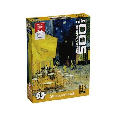 Imagem de Mini Quebra-cabeça 500 peças Café Terraço de Van Gogh