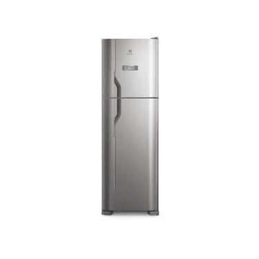 Imagem de Geladeira Electrolux Frost Free 400L Efficient Turbo Freezer Duplex Inox Look (DFX44)