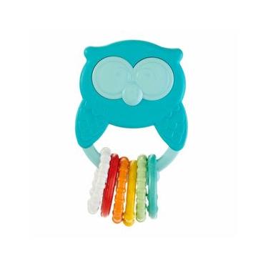 Imagem de Chocalho Mordedor Roca Mocho Eco Chicco Corujinha Azul