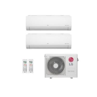 Imagem de Ar-Condicionado Multi Split Inverter LG 24.000 (2x Evap HW 12.000) Quente/Frio 220V