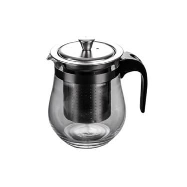 Imagem de Chaleira Com Infusor De Vidro 500ml Para Chá Bule Café não vai diretamente ao fogo