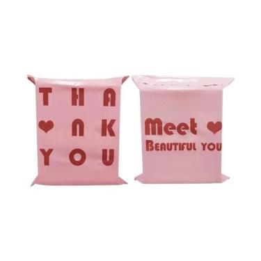 Imagem de Envelopes Autoadesivos Rosa 20 Peças INPLUSTOP Sacos De Courier Agrade