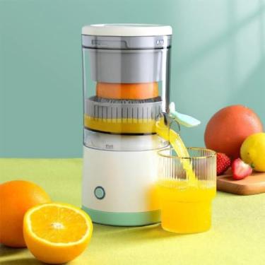 Imagem de Espremedor Elétrico Portátil de Frutas, Recarregável USB, 400ml, 45W, Automático, sem Fio, para Laranjas e Frutas