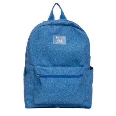 Imagem de Mochila Petite Jolie TEEN Bag Azul Jeans PJ11055 Tecido Nova