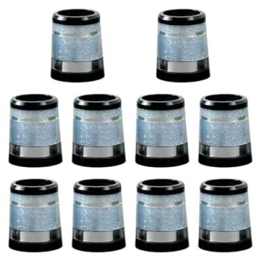 Imagem de RNXRZANK Conjunto de 10 Ponteiras para Tacos de Golfe, Adaptadores de Manga para Hastes de Tacos de Golfe, Tampas de Borracha, Acessórios Essenciais para Melho, Azul Claro