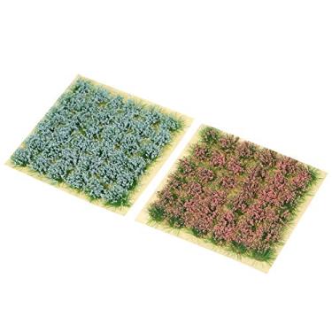 Imagem de Model Clusters de Grama Flores Gramas Miniaturas Autoadesivas para Decoração Paisagem DIY Mesa Areia Jardim Fadas Modelo Arquitetônico Layout Ferroviá