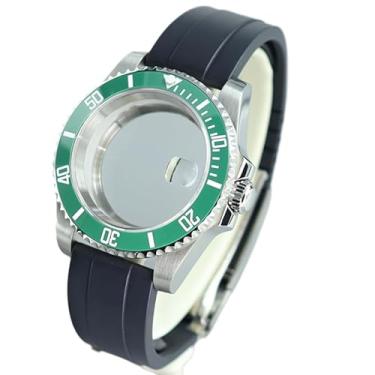 Imagem de FEIYASHI Caixa de relógio mecânico SUB Diver de 40 mm de aço inoxidável para movimento NH35 NH34/36/38 Miyota8215 8205 ETA2824 PT5000, Tampa inferior de vidro 3, For NH35/36/38 Movement, Caixa de