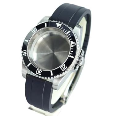 Imagem de FEIYASHI Caixa de relógio mecânico SUB Diver de 40 mm de aço inoxidável para movimento NH35 NH34/36/38 Miyota8215 8205 ETA2824 PT5000, Tampa inferior sólida 2, For Miyota8215 8205 Movement, Caixa de