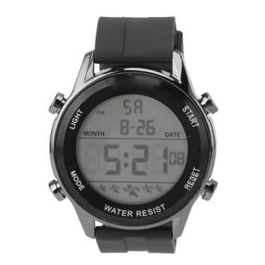 Imagem de SPYMINNPOO Relógio Esportivo Digital à Prova D'água, Elegante Relógio Masculino Ao Ar Livre para Estudantes, Silicone ABS, Aço Inoxidável, 10,04 pol. (#1)