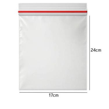 Imagem de Saco Plástico Zip lock Abre e Fecha Hermético 17x24CM - Inoven, 500