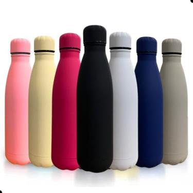 Imagem de Garrafa Térmica Inox Urban 500ml Vacuum Água Gelada Por Mais Tempo (Rosa Claro)