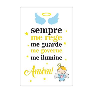 Imagem de Quadro Placa Decorativa Infantil Anjinho - D'Rossi