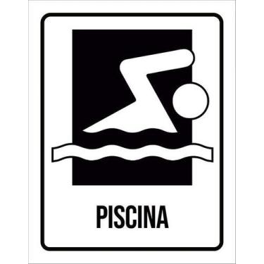 Imagem de Kit 5 Placa Acm Setor Piscina 18X23 - Sinalizo