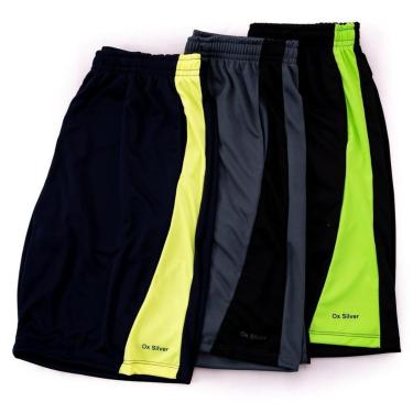 Imagem de Kit 3 Bermudas OxSilver Helanca Masculina-Masculino