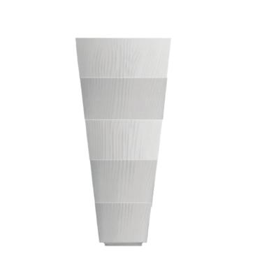 Imagem de Kit 05  Potes Empilháveis Branco Fosco Porcelana Dunas