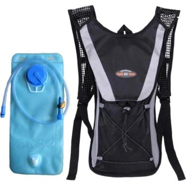 Imagem de Mochila de Hidratação Lorben com Bolsa Reservatório Água 2L Ciclismo Bike - Preto-Unissex