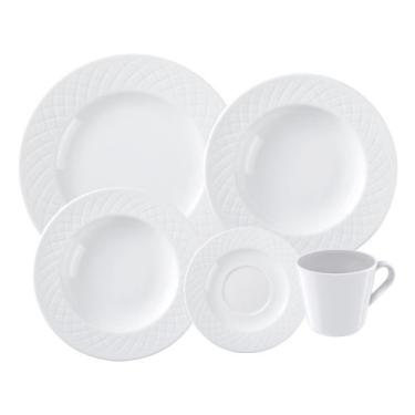 Imagem de Aparelho de Jantar Tramontina Ingrid em Porcelana 20 Peças, Branco, 20
