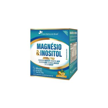 Imagem de Magnésio e Inositol + Associações Sabor Maracujá 20 sachês Flora Nativa do Brasil-Unissex