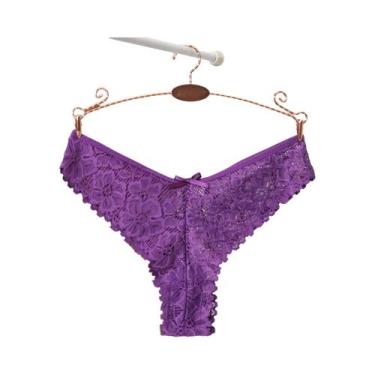 Imagem de Calcinhas De Renda Sexy E Respiráveis Para Mulheres, Confortáveis E Es