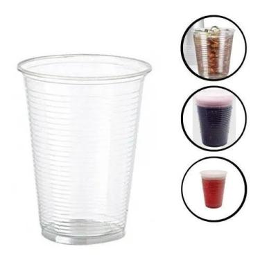 Imagem de Copo De Plástico Descartável 300ml Para Água Chopp 100un - Congratulat