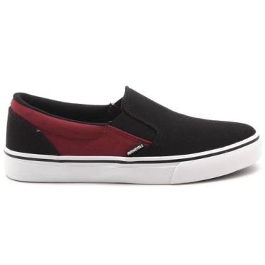 Imagem de Tênis Randall Iate Lona Masculino Yatch 3016, Preto, Vinho, 35