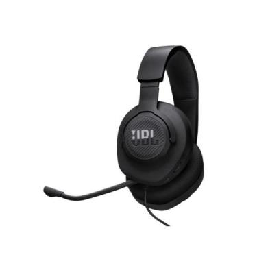 Imagem de Fone Gamer JBL Quantum 100M2 com Fio Preto Headset JBLQTUM100M2BLK