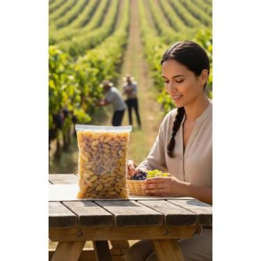Imagem de Uva Passa Branca Sem Semente 1kg: Doçura Natural e Saúde! - Congratula