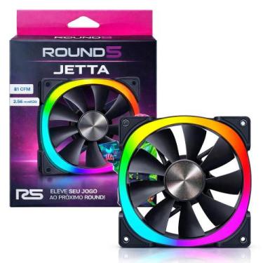 Imagem de Cooler Para Gabinete Round5 Jetta FW Black 120mm 7493