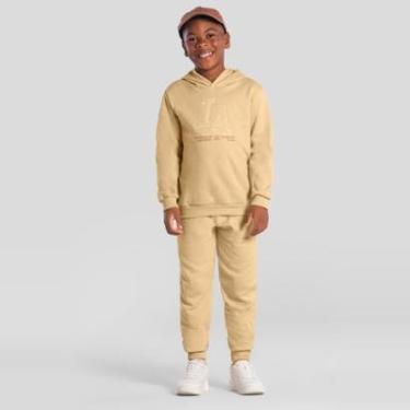 Imagem de Conjunto infantil menino em moletom com bordado Brandili-Masculino