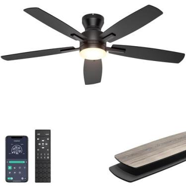 Imagem de Ventilador de teto Ohniyou 52" com luz e controle remoto/APP Control p