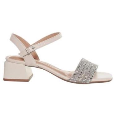 Imagem de Sandalia Beira Rio Tira Larga Strass Salto Bloco Feminino-Feminino