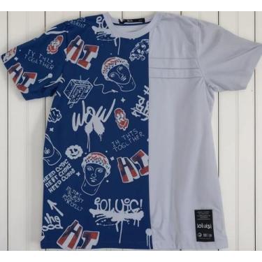 Imagem de Camiseta Infantil Menino 8 10 12 14 16 Anos Ioluig!, Branco, 16 ANOS 