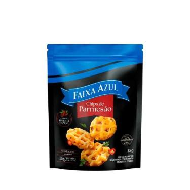 Imagem de Chips de Parmesão Sabor Pimenta Calabresa e Salsa Faixa Azul  35g