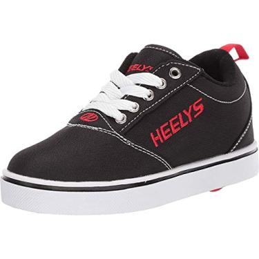 Imagem de HEELYS Tênis masculino Pro 20 (criança pequena/adulto), Preto/branco/vermelho, 16