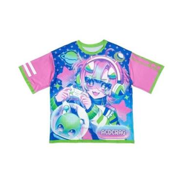 Imagem de Camiseta De Anime Harajuku Com Design Do Grupo Japonês ACDC, Manga Cur