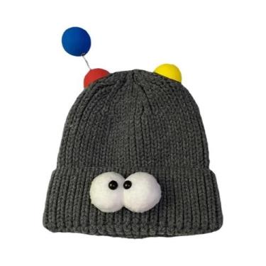 Imagem de Gorro De Inverno Feminino Quente E Confortável Com Estampa De Desenho 