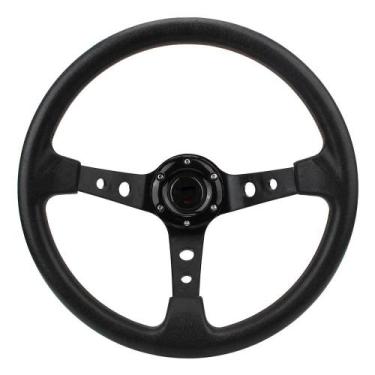 Imagem de Volante De Corrida Universal De 14 Polegadas Em Couro PU Com Logo Pers